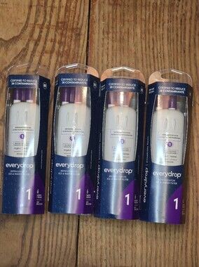 EveryDrop #1  Refrigerator Ice and Water Filter ΕDR1RXD1 New SEALED Lot Of 4